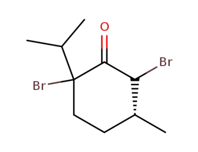 (5R)-2,6-Dibromo-2-isopropyl-5-methylcyclohexanone