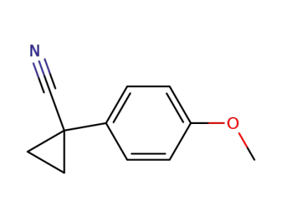 1-(4-methoxyphenyl)cyclopropane-1-carbonitrile