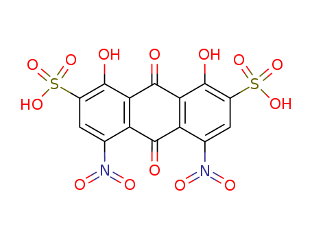 9,10-dihydro-1,8-dihydroxy-4,5-dinitro-9,10-dioxoanthracene-2,7-disulphonic acid