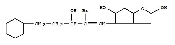 4-(2-bromo-5-cyclohexyl-3-hydroxy-1-penten-1-yl)hexahydro-2H-cyclopenta[b]furan-2,5-diol