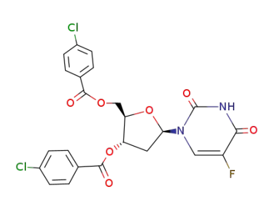 3',5'-di-O-(p-chlorobenzoyl)-5-fluoro-2'-deoxy-β-uridine
